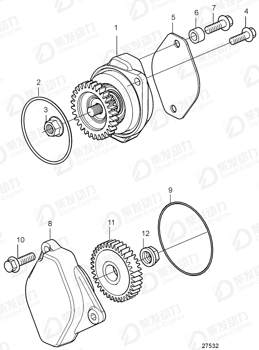volvo penta Spacer sleeve 994942 Drawing volvo penta Spacer sleeve 994942 Drawing